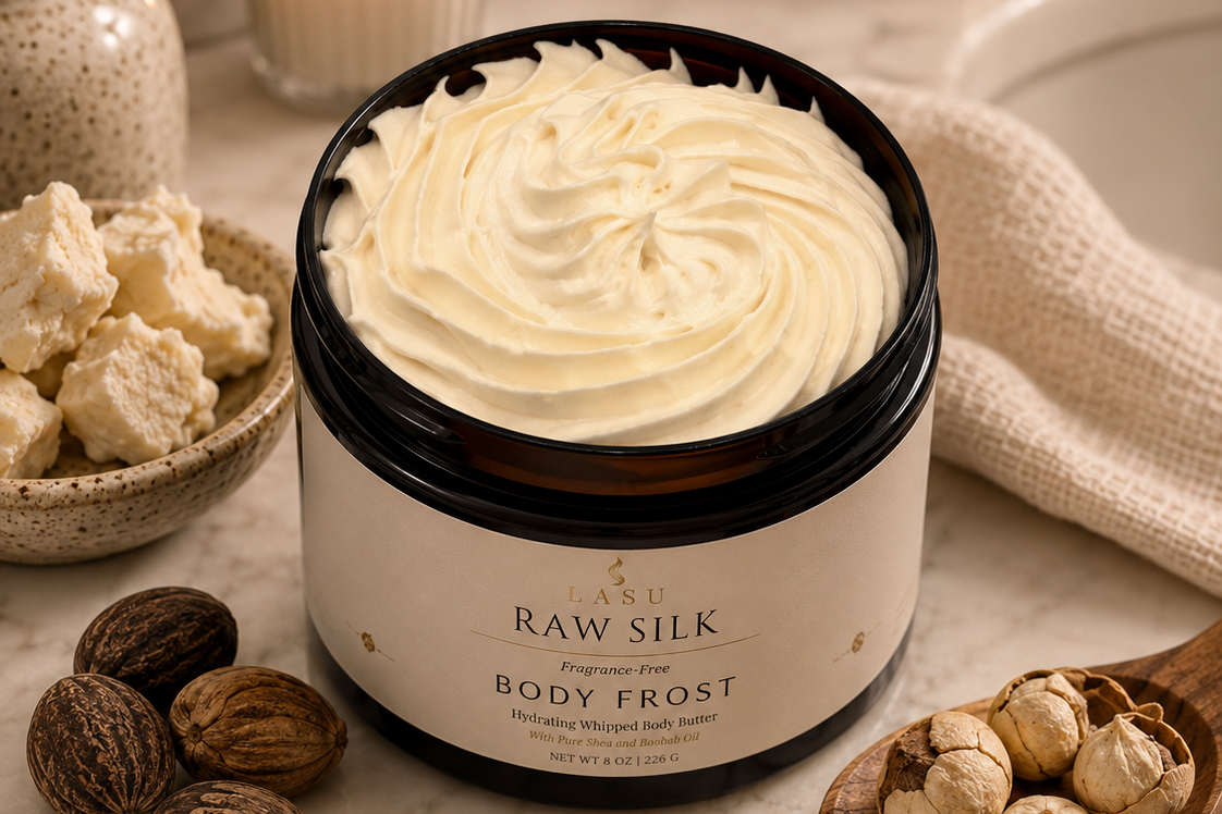 Raw Silk Body Frost | Whipped Shea and Baobab Body Butter
